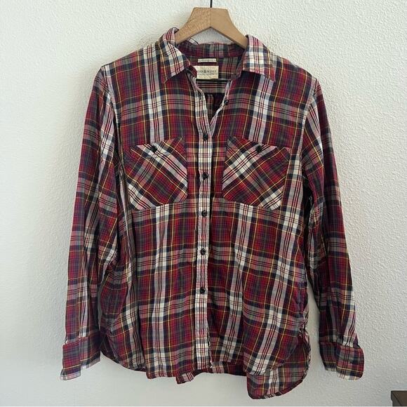 Denim & Supply Ralph Lauren Tops - Ralph Lauren Utility Denim & Supply Lightweight Plaid Button Front Shirt Large